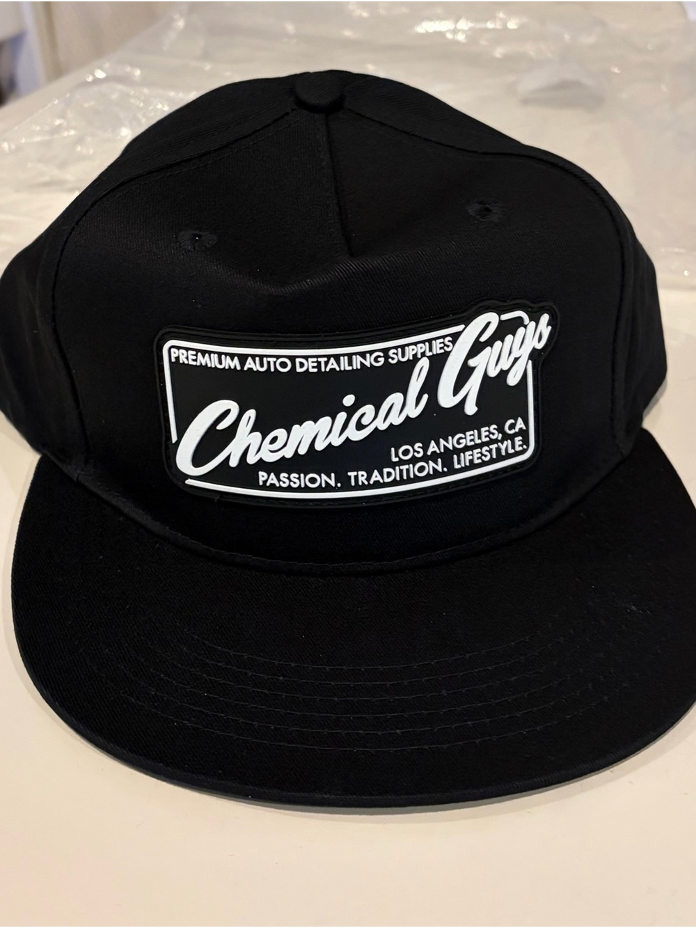 Black Chemical Guys Snapback Hat